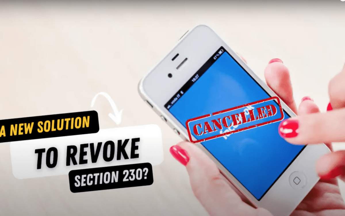A New Solution to Revoke Section 230?