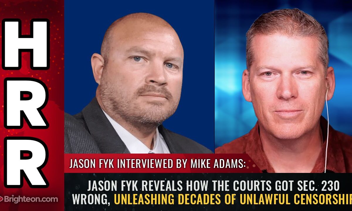 Jason Fyk reveals how the courts got Sec. 230 WRONG, unleashing decades of unlawful CENSORSHIP.